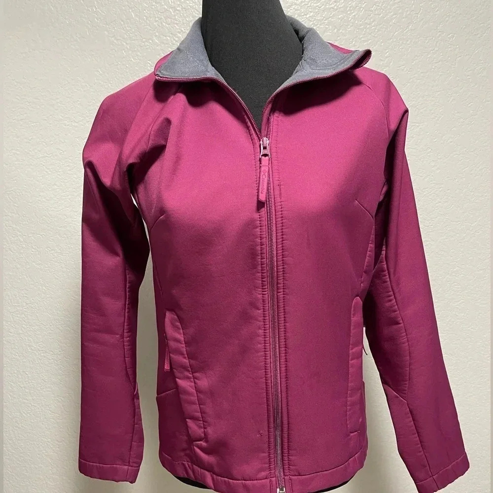 Columbia Women's Purple Full-Zip Soft-Shell Fleece-Lined Jacket - Size Small